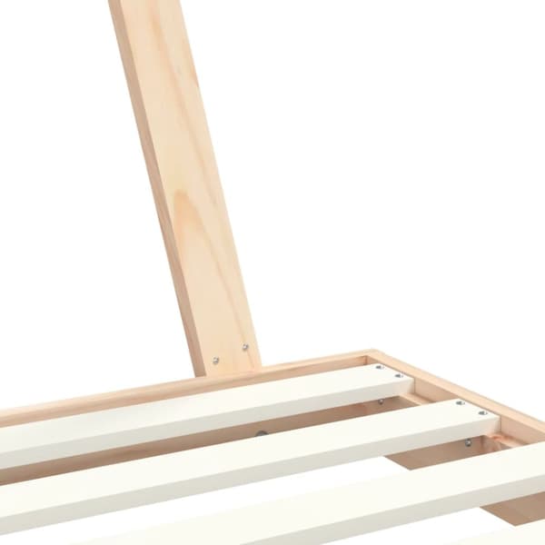 sengeramme til juniorseng 90x200 cm massivt fyrretræ