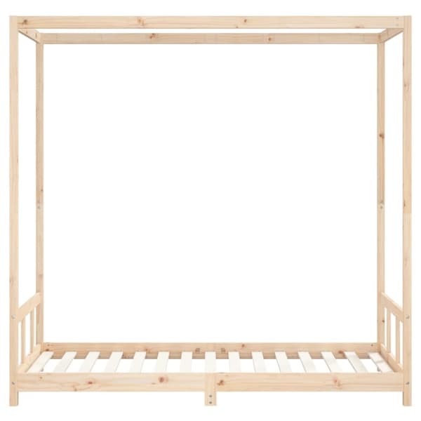 sengeramme til juniorseng 90x190 cm massivt fyrretræ