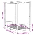 Miniatyrbillede 9 af 9: sengeramme til juniorseng 90x190 cm massivt fyrretræ