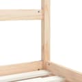 Miniatyrbild 7 av 9: Sängram för barnsäng 80x200 cm massiv furu