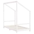Miniatyrbillede 6 af 9: sengeramme til juniorseng 80x160 cm massivt fyrretræ hvid