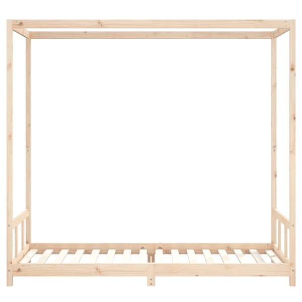 sengeramme til juniorseng 90x200 cm massivt fyrretræ