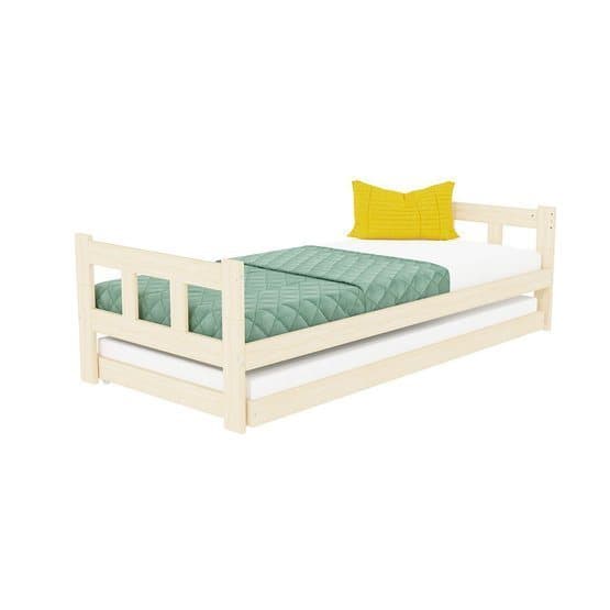 Benlemi - Enkeltseng med sengegavl - Hegn - 80x160 Cm - Olieret
