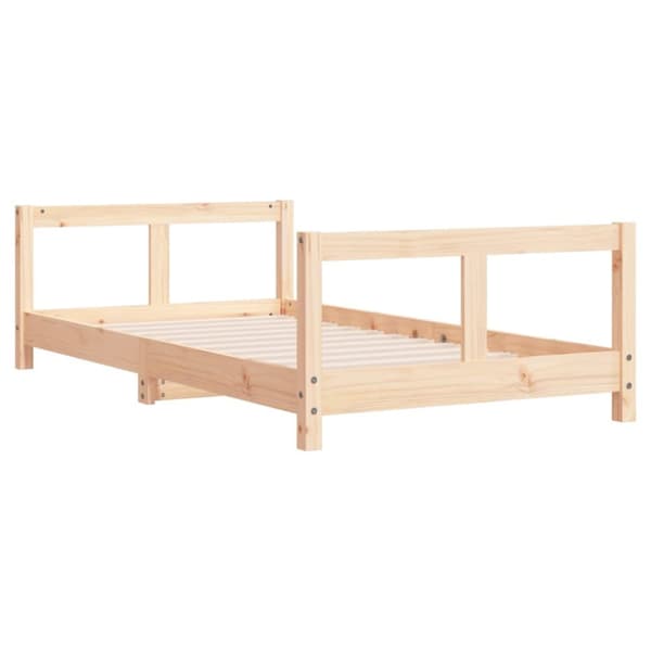 sengeramme til juniorseng 80x160 cm massivt fyrretræ