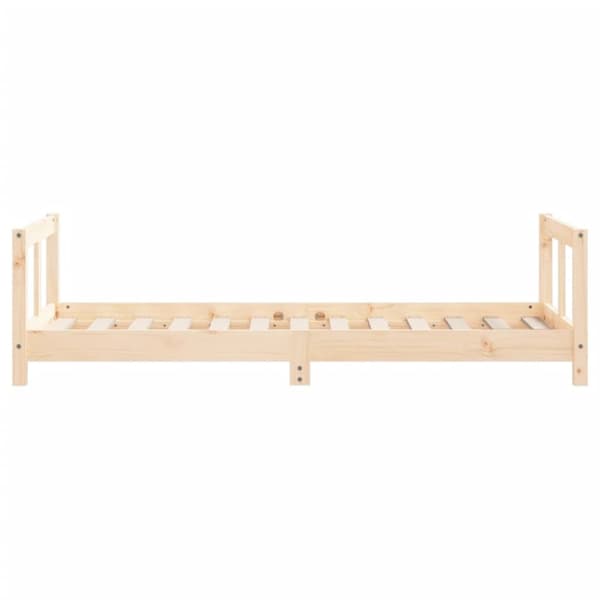 sengeramme til juniorseng 80x160 cm massivt fyrretræ