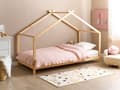Miniatyrbilde 2 av 8: Barneseng Lyst tre Furu 90 x 200 cm med Lamellbunn Seng for Småbarn Moderne Barnehage