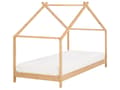 Miniatyrbilde 1 av 8: Barneseng Lyst tre Furu 90 x 200 cm med Lamellbunn Seng for Småbarn Moderne Barnehage