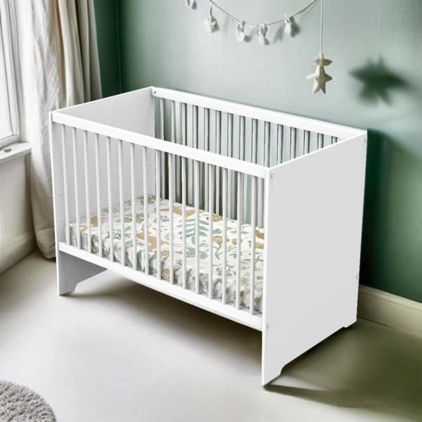 Babysäng - 120 x 60 cm - Babyprice First - Vitt trä
