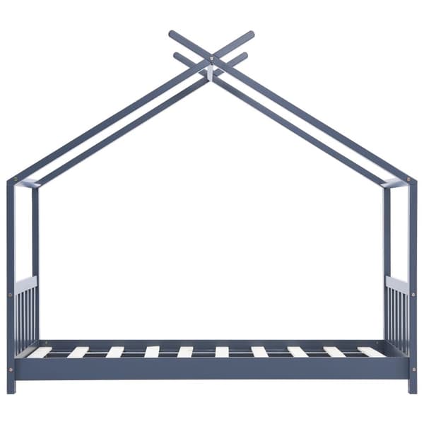vidaXL Lasten sängynrunko harmaa täysi mänty 70x140 cm -  Matka- & lastensängyt