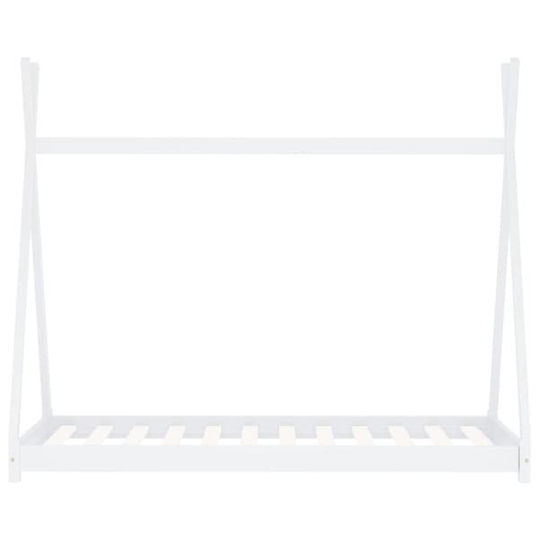 vidaXL Barnsäng vit massiv furu 70x140 cm -  Spjälsängar & barnsängar