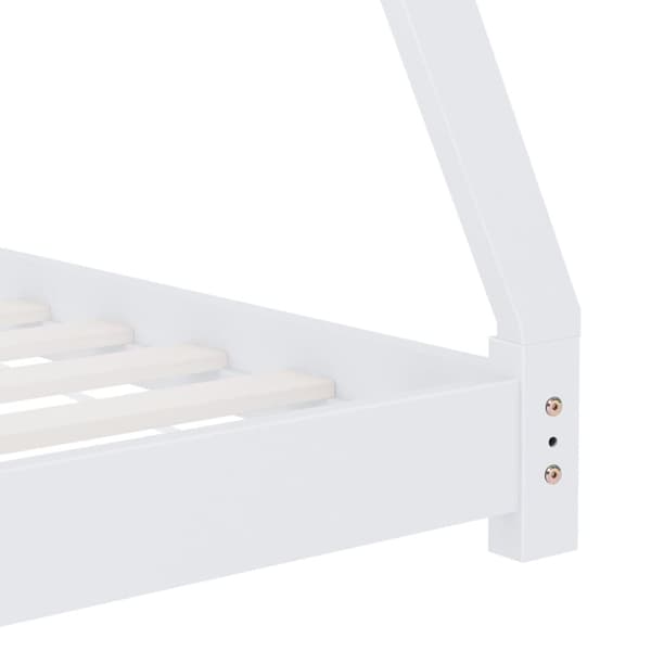 vidaXL Barnsäng vit massiv furu 70x140 cm -  Spjälsängar & barnsängar