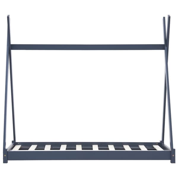 vidaXL sengestel til børneseng 70 x 140 cm massivt fyrretræ grå -  Tremmesenge & børnesenge