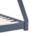 Miniatyrbillede 7 af 8: vidaXL sengestel til børneseng 70 x 140 cm massivt fyrretræ grå -  Tremmesenge & børnesenge