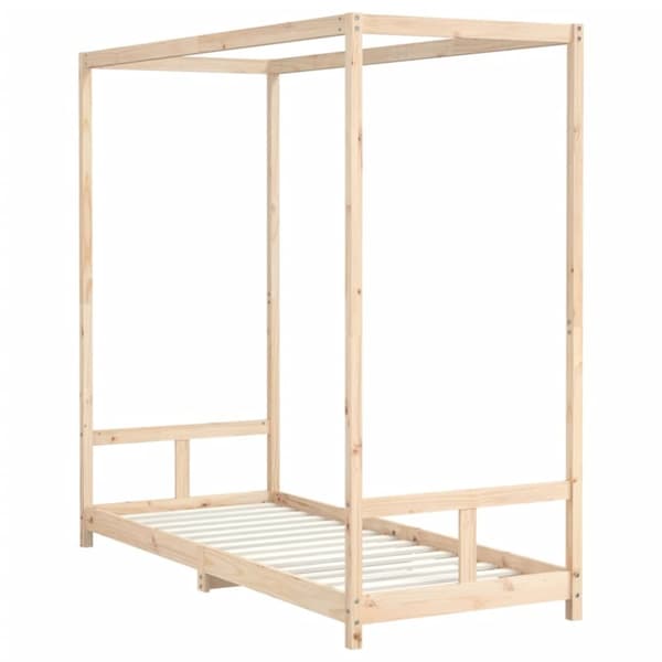 vidaXL sengeramme til juniorseng 80x200 cm massivt fyrretræ -  Tremmesenge & børnesenge