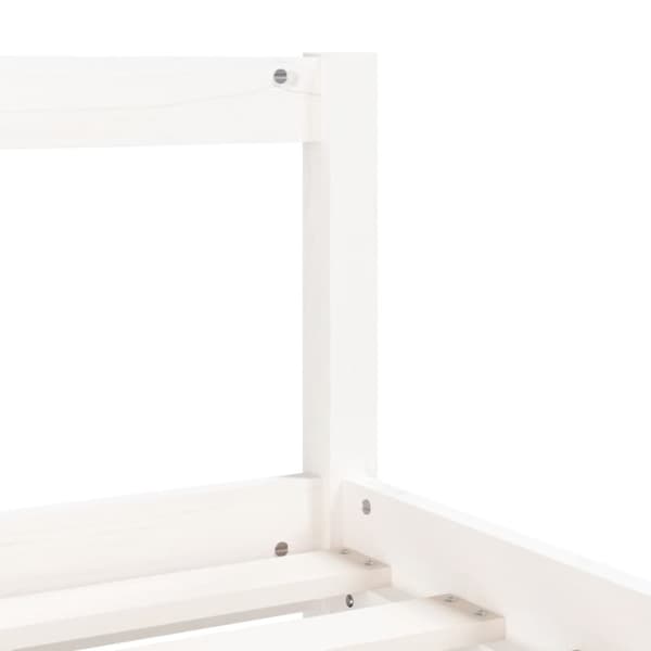 vidaXL Sängram för barn vit 90x190 cm massiv furu -  Spjälsängar & barnsängar