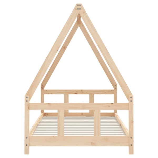 vidaXL sengeramme til juniorseng 90x190 cm massivt fyrretræ -  Tremmesenge & børnesenge