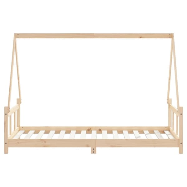 vidaXL sengeramme til juniorseng 90x190 cm massivt fyrretræ -  Tremmesenge & børnesenge