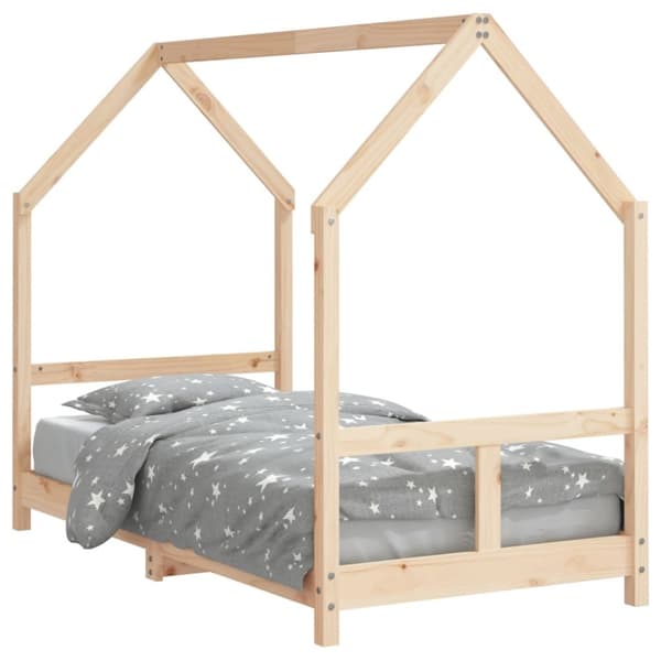 vidaXL Sängram för barnsäng 80x160 cm massiv furu -  Spjälsängar & barnsängar