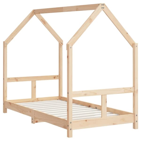 vidaXL Sängram för barnsäng 80x160 cm massiv furu -  Spjälsängar & barnsängar