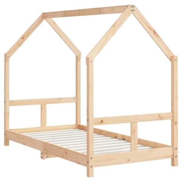 vidaXL Sängram för barnsäng 80x160 cm massiv furu -  Spjälsängar & barnsängar