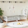Pikkukuva 2 / 10: vidaXL Lasten sängynrunko valkoinen 90x200 cm täysi mänty -  Matka- & lastensängyt