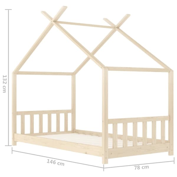 The Living Store Barnsäng massiv furu 70x140 cm -  Spjälsängar & barnsängar
