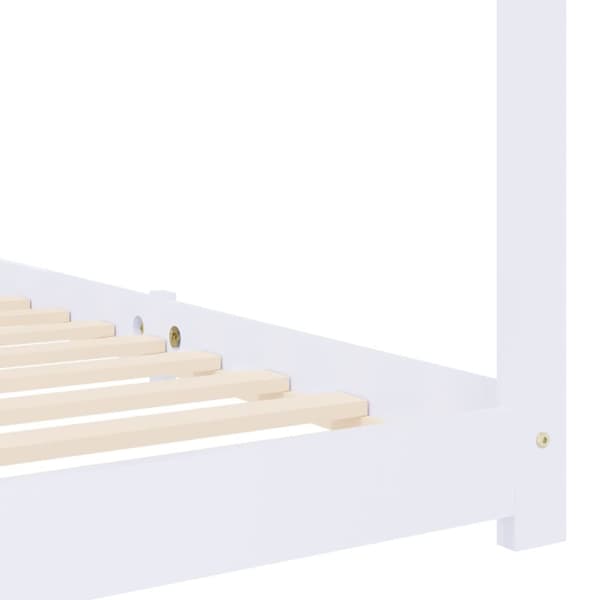 Tremmesenge & børnesenge - Living sengestel til børneseng 80 x 160 cm massivt fyrretræ hvid