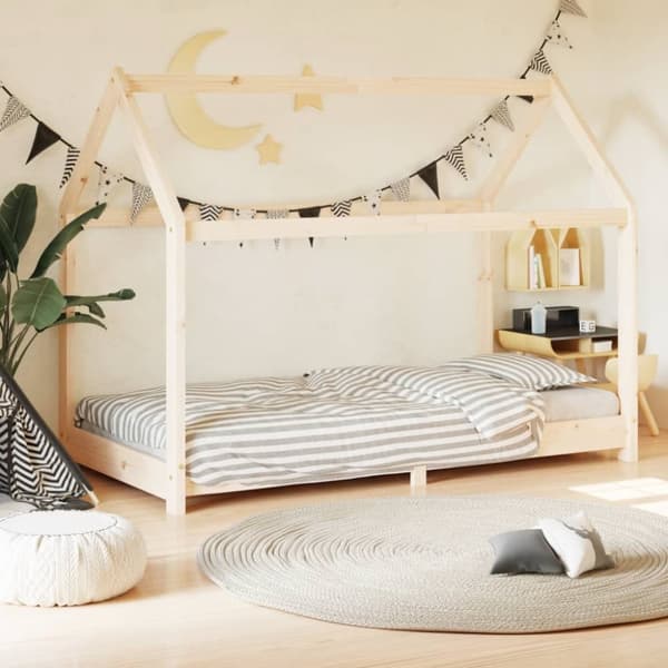 Sengestel til børneseng 80 x 160 cm massivt fyrretræ - Sengestel Til Børneseng - Sengeramme Til Børneseng - Home & Living