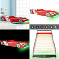 Miniatyrbild 1 av 10: LED Barnsäng racerbil 90x200 cm röd - Barnsäng - Barnsängar - Home & Living