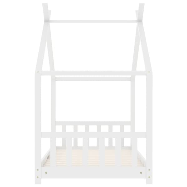 Barnsäng vit massiv furu 70x140 cm - Barnsäng - Barnsängar - Home & Living