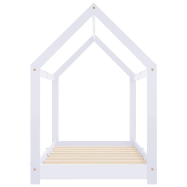 Barnsäng vit massiv furu 80x160 cm - Barnsäng - Barnsängar - Home & Living