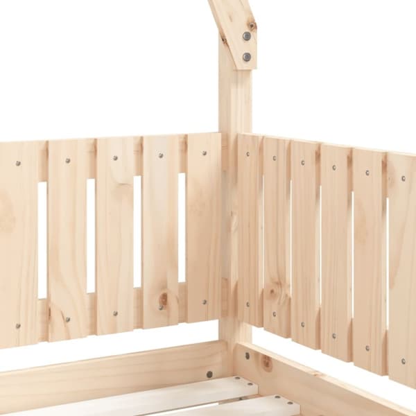 sengeramme til juniorseng 70x140 cm massivt fyrretræ