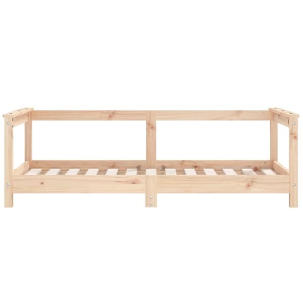 sengeramme til juniorseng 70x140 cm massivt fyrretræ