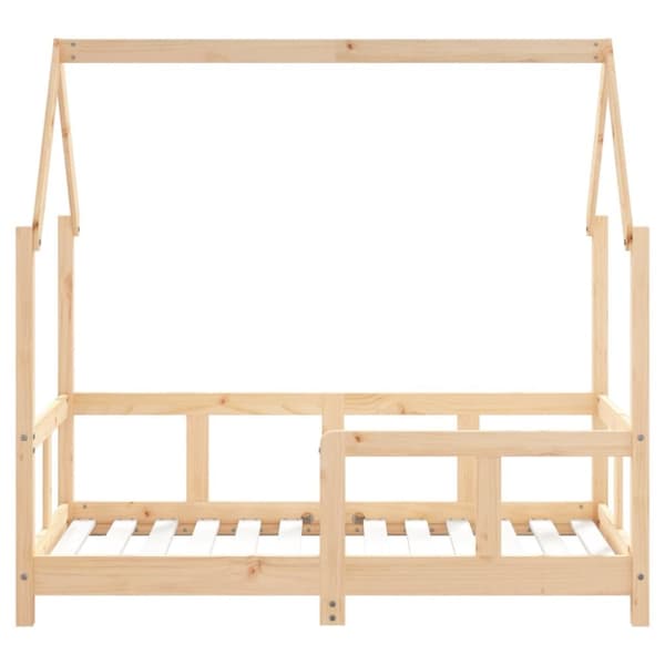 sengeramme til juniorseng 70x140 cm massivt fyrretræ