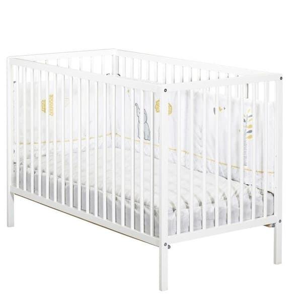 Babysäng - 120 x 60 cm - Babyprice First - Alla barer - Vitt trä
