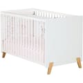 Miniatyrbild 1 av 5: Babysäng - 120 x 60 cm - Babyprice Joy Natural - Vit - På naturliga träben