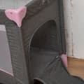 Miniatyrbild 5 av 6: BEBELISSIMO - Resesäng för baby - babyvagga - från födseln - Natt - hopfällbar säng - 2 våningar - rosa