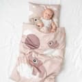 Miniatyrbillede 4 af 6: Done By Deer Senge Sheet Baby Elphee Rosa
