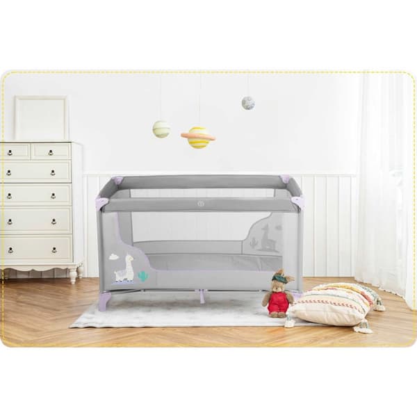 Rejseseng 125 x 65 x 78 cm RK-240 grå-lavendel