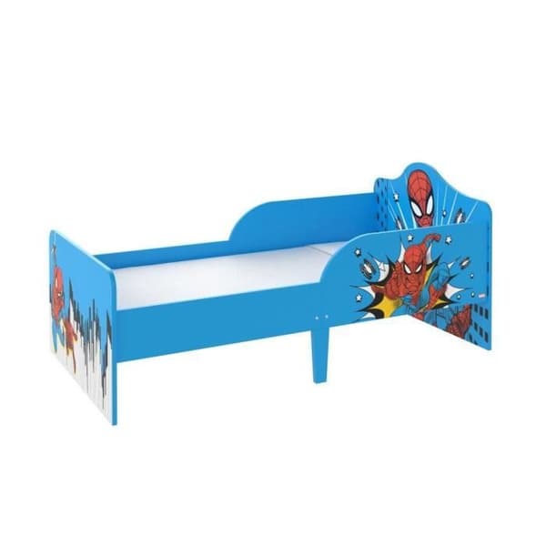 Säng för barn - Marvel - Spiderman - 75x143cm - Trä - Blå