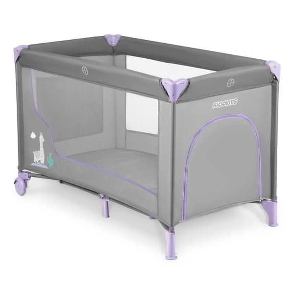 Resesäng 125 x 65 x 78 cm RK-240 grå och lavendel