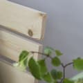 Miniatyrbild 6 av 11: Enkelsäng - Träram Med Sänggavel Och Madrass - Natur - 120x200 Cm
