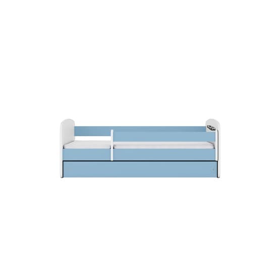 Barnsäng - Babydreams Blå Med Låda - Sportbil 180x80 Cm