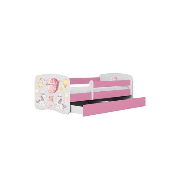 Barnsäng - Babydreams Rosa Med Låda - Ballong 140x70 Cm