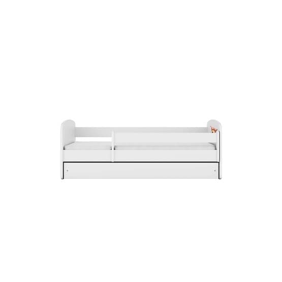 Tremmeseng - Babydreams Hvid Med Skuffe Og Madras - Bambi 160x80 Cm
