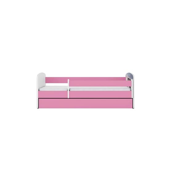 Barnsäng - Babydreams Rosa Med Låda - Galloperande Hästar 140x70 Cm