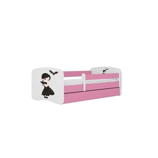 Tremmeseng - Babydreams Pink Med Skuffe Og Madras - Onsdag 140x70 Cm