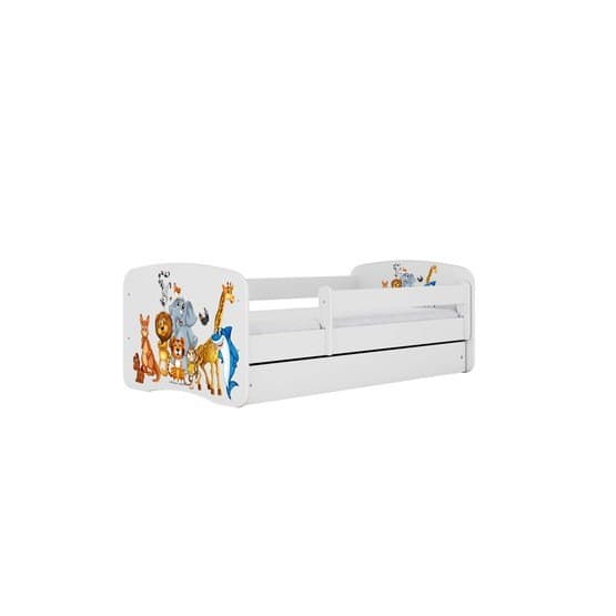 Tremmeseng - Babydreams Hvid Med Skuffe - Dyr 160x80 Cm