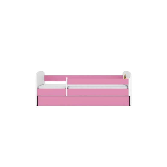 Barnsäng - Babydreams Rosa Med Låda Och Madrass - Basketboll 180x80 Cm