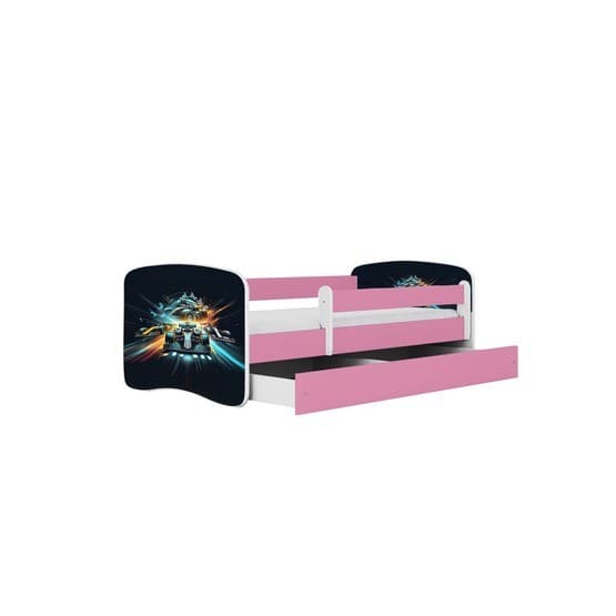 Tremmeseng - Babydreams Pink Med Skuffe - Race 160x80 Cm